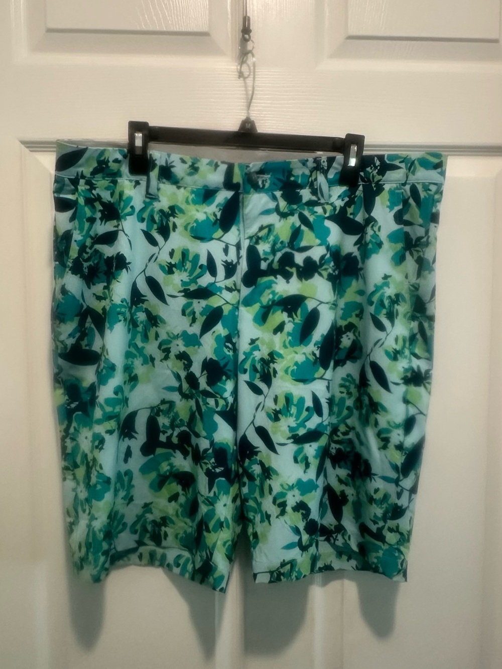 adidas Light Blue Green Golf Shorts